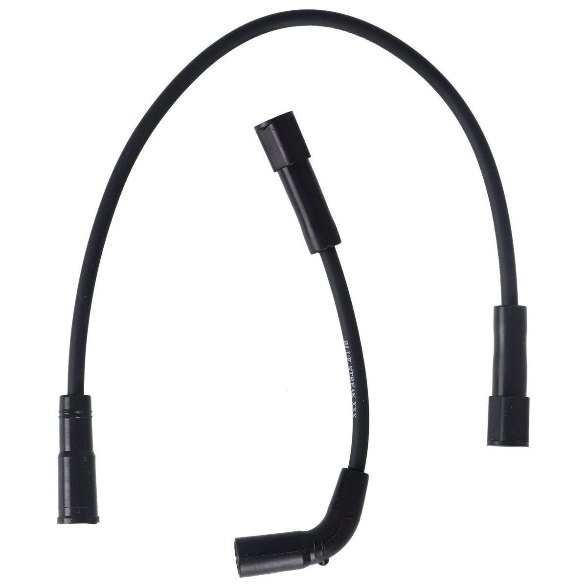 Blue Streak, XXX spark plug wire set. Black, white print