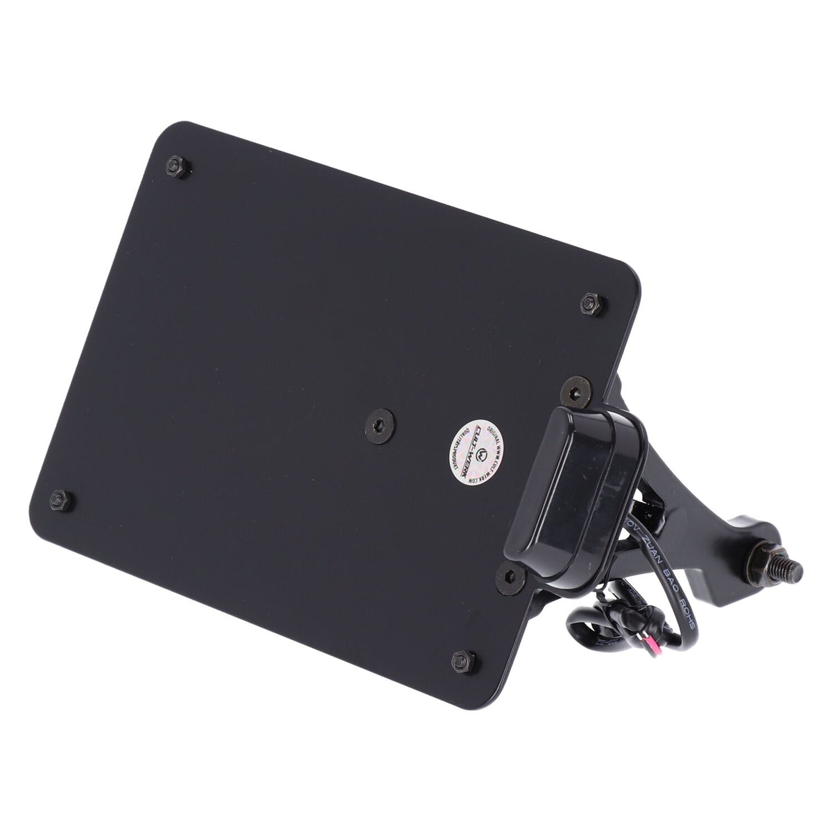 Cult-Werk, side mount license plate bracket, black. NL