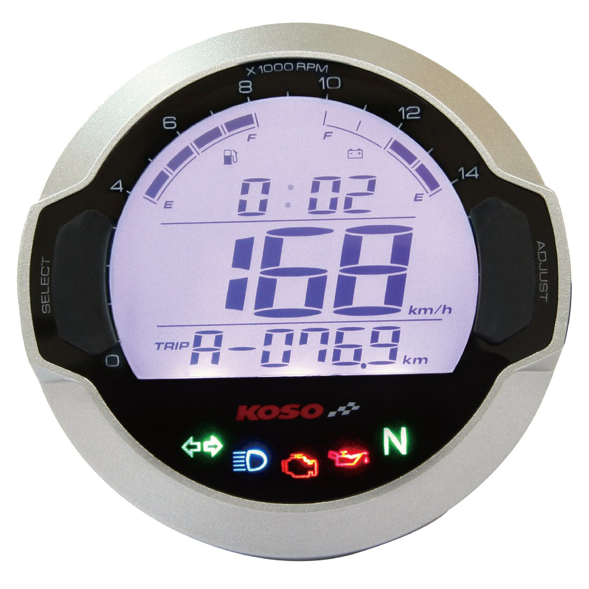 KOSO, D64 DL-03SR multifunctional speedo / tachometer