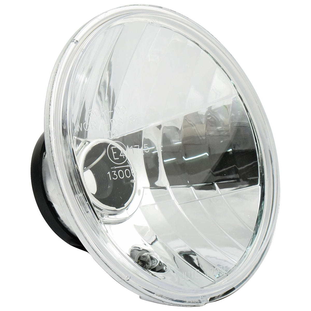 Headlamp unit H4. Clear lens. 7"