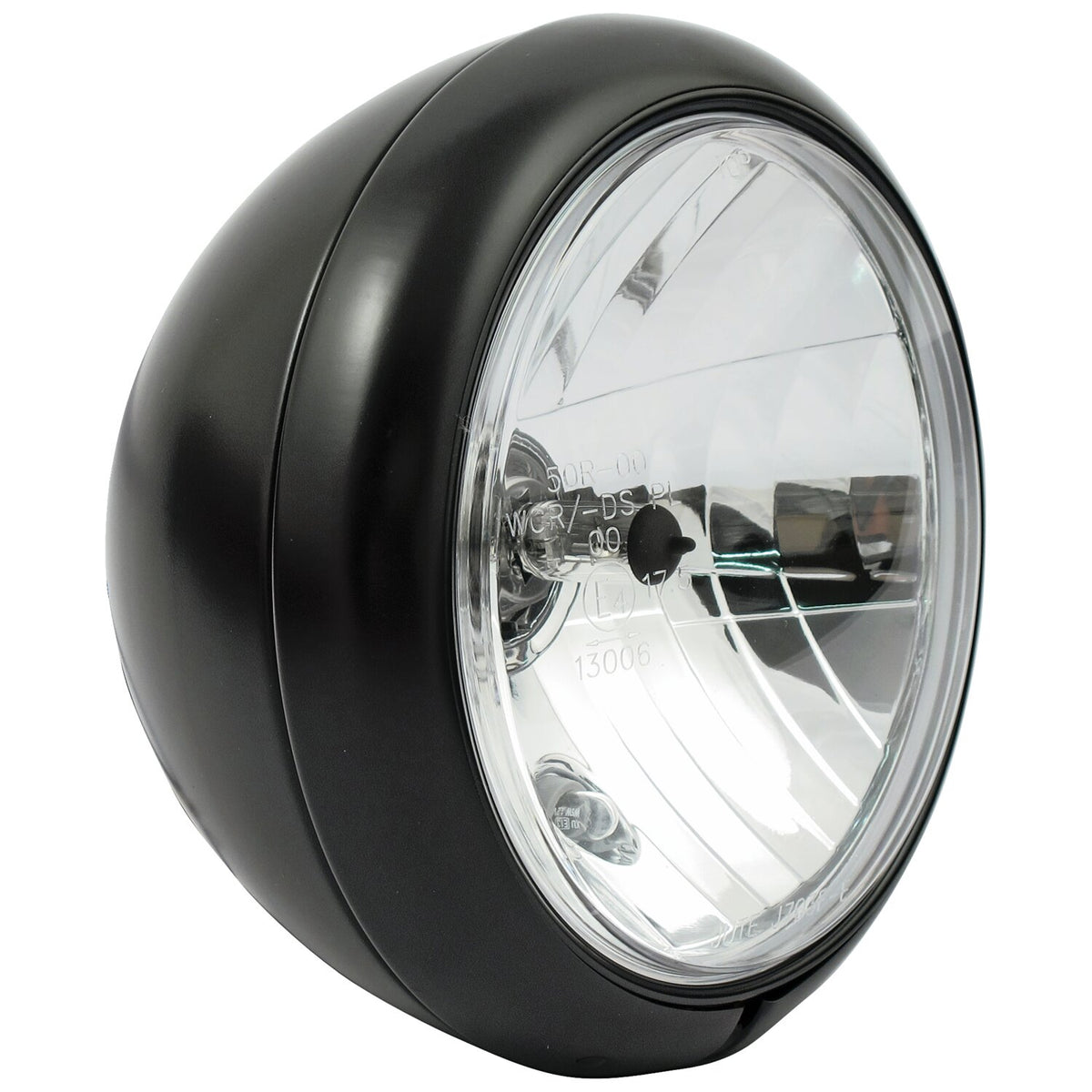 7" gladiator FL style H4 headlamp. Black
