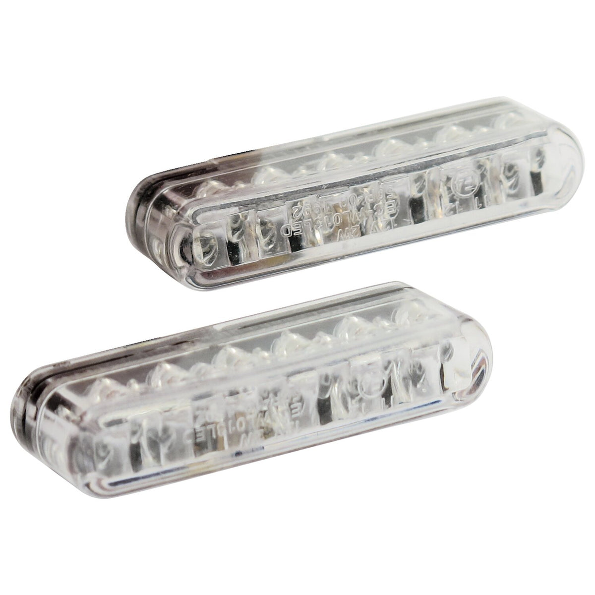 Shorty LED turn signals. Clear lens