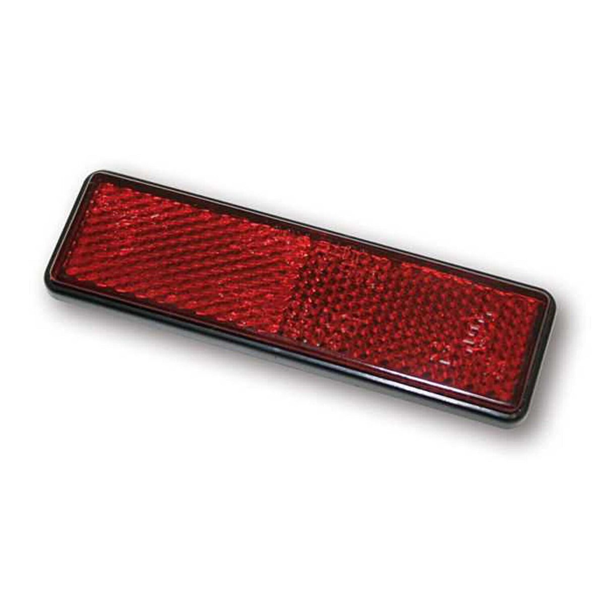 Universal B-Seen reflector. Rectangular. 94x28mm. Red