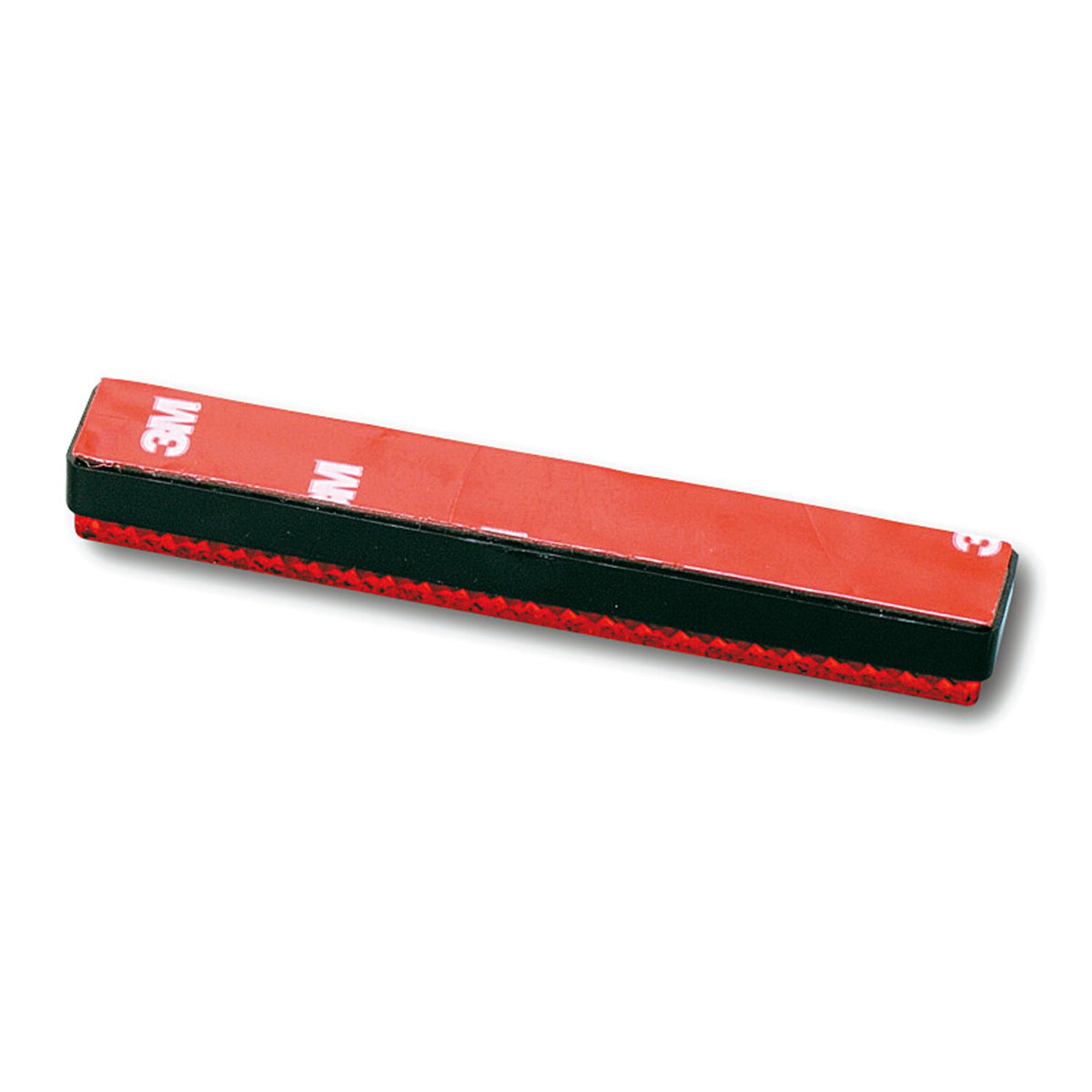Universal B-Seen reflector. Rectangular. 100x13mm. Red