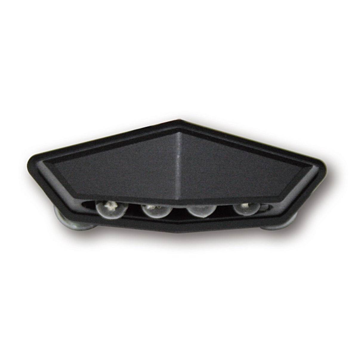 LED license plate light quadro, black. ECE appr.