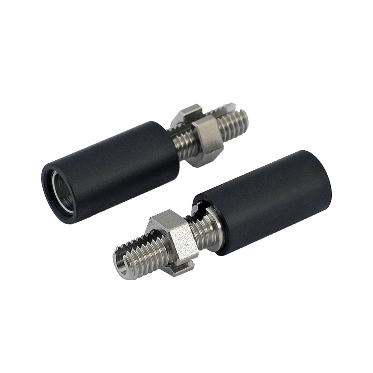 Turn signal extensions, 27mm. M8 threaded. Black