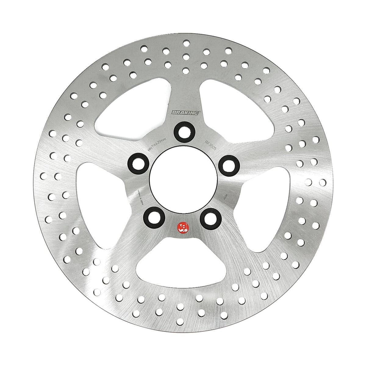 Braking solid drilled brake rotor 260mm, rear