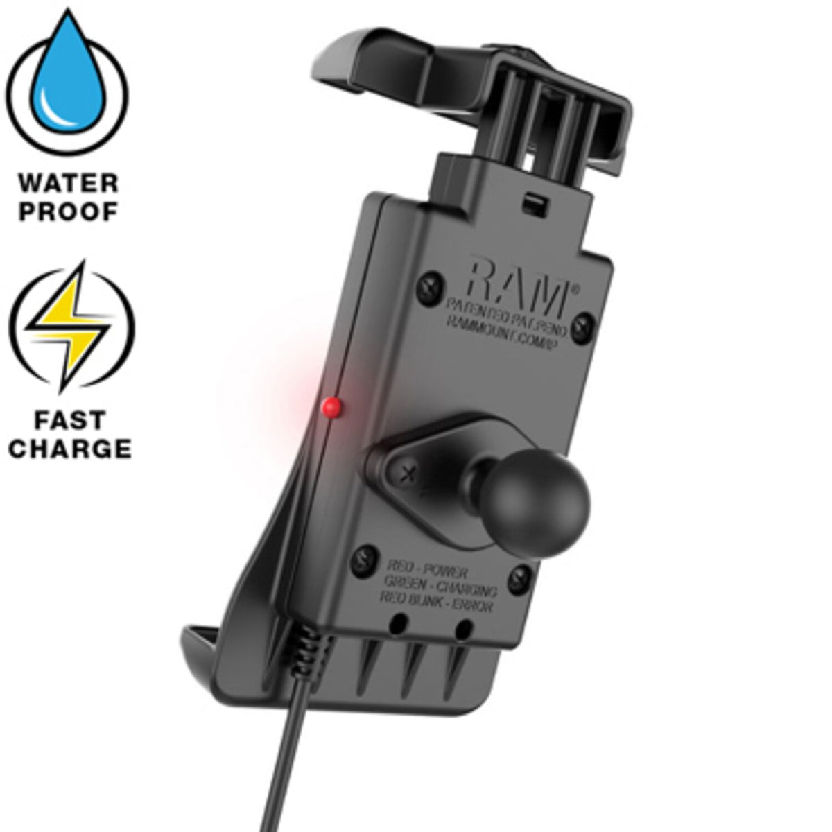 RAM Mounts, Quick-Grip wireless charging holder