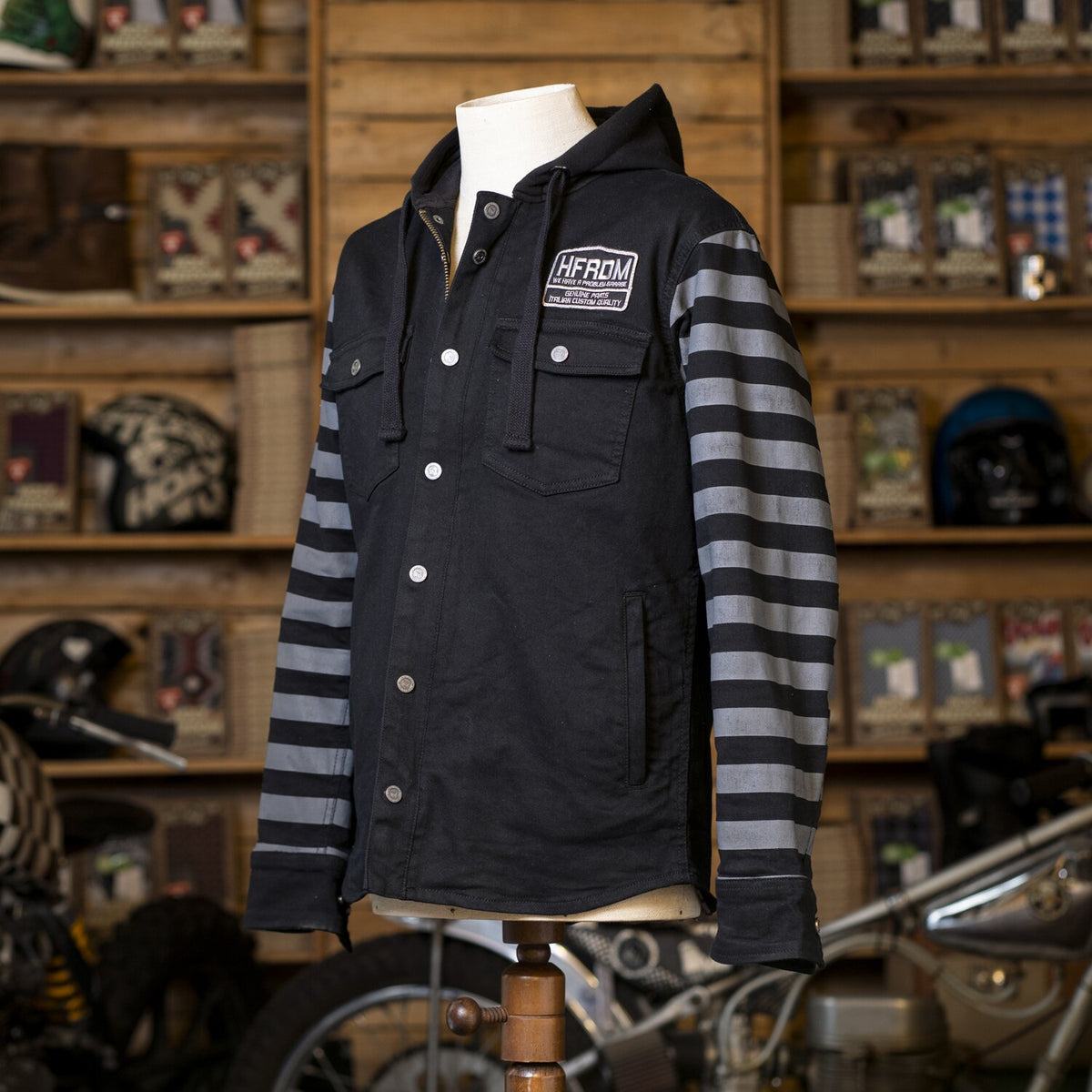 Holy Freedom Folsom hooded shirt black