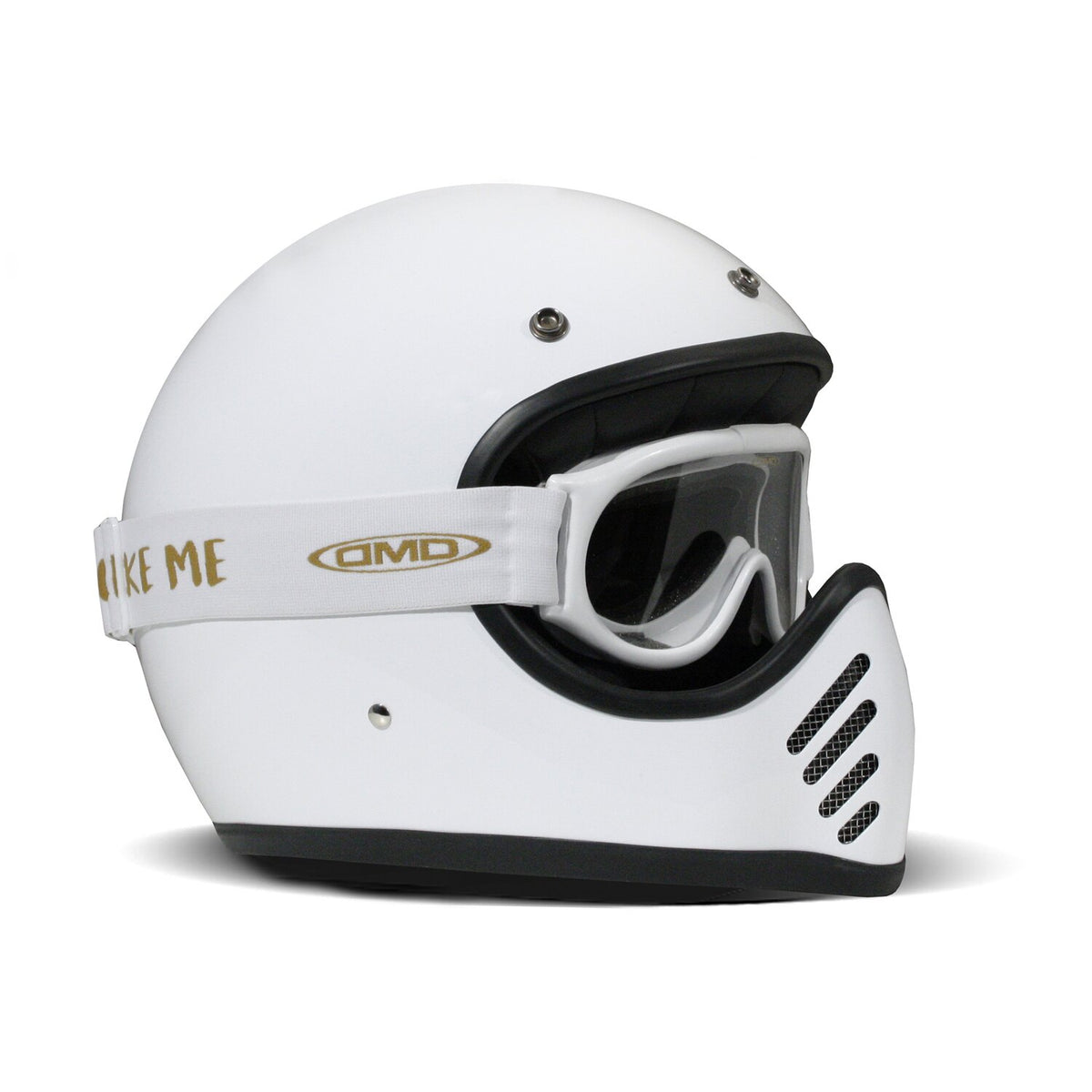 DMD Ghost white clear goggles