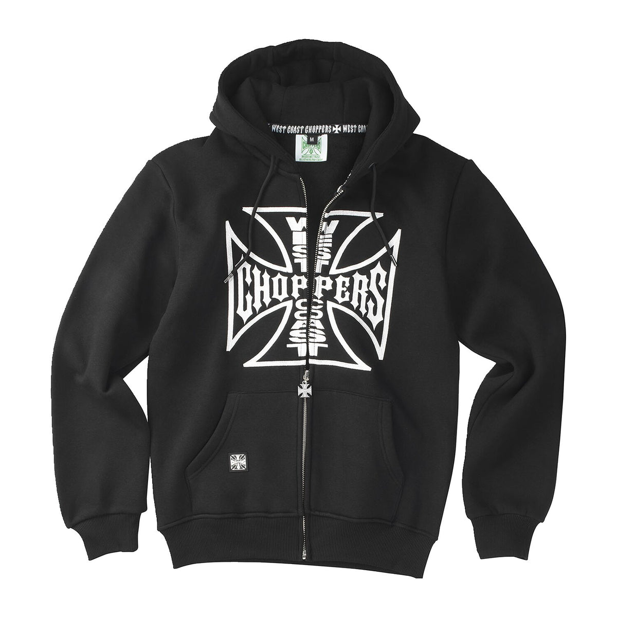 WCC OG logo zip hoodie black
