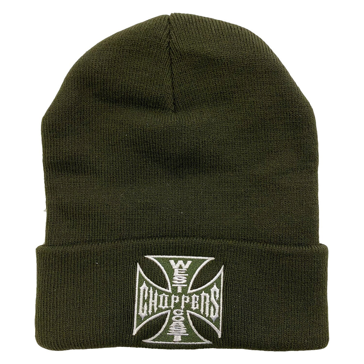 WCC OG roll-up beanie dark olive