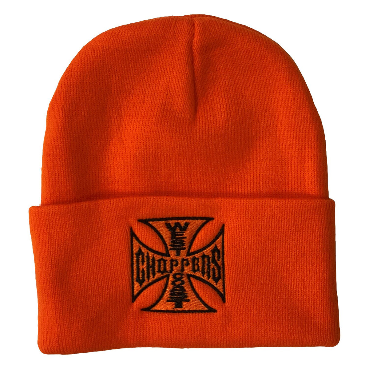 WCC OG roll-up beanie dark orange