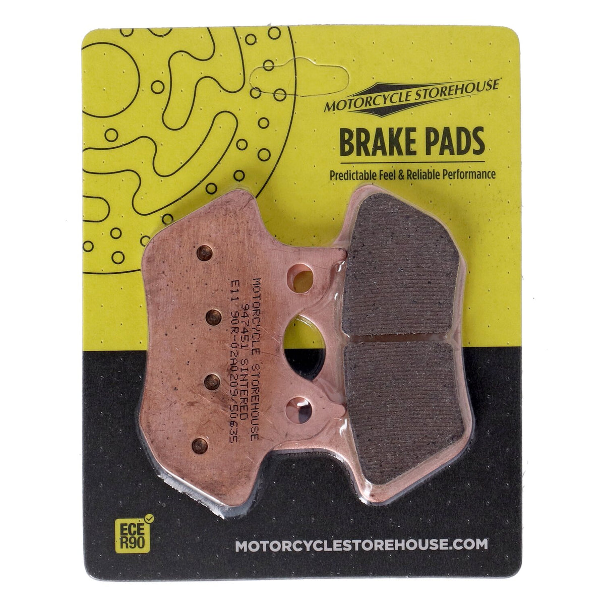 MCS, brake pads front/rear. Sintered