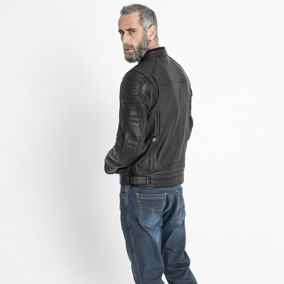 John Doe Technical Leather jacket with XTM black