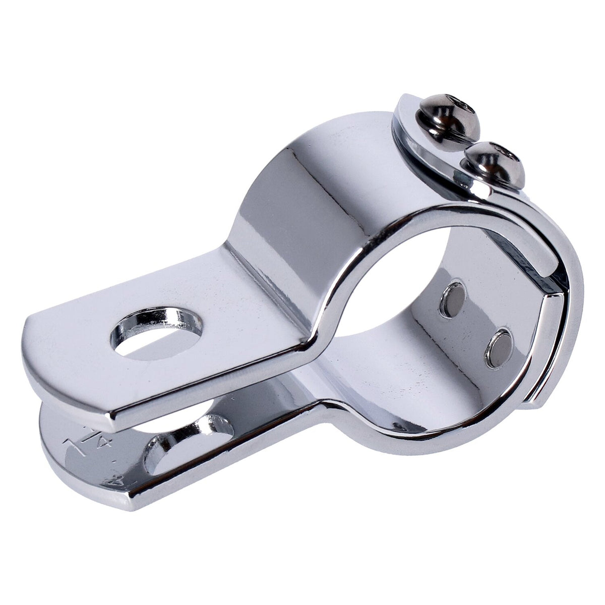 3-piece clamp 1-1/4". Chrome steel