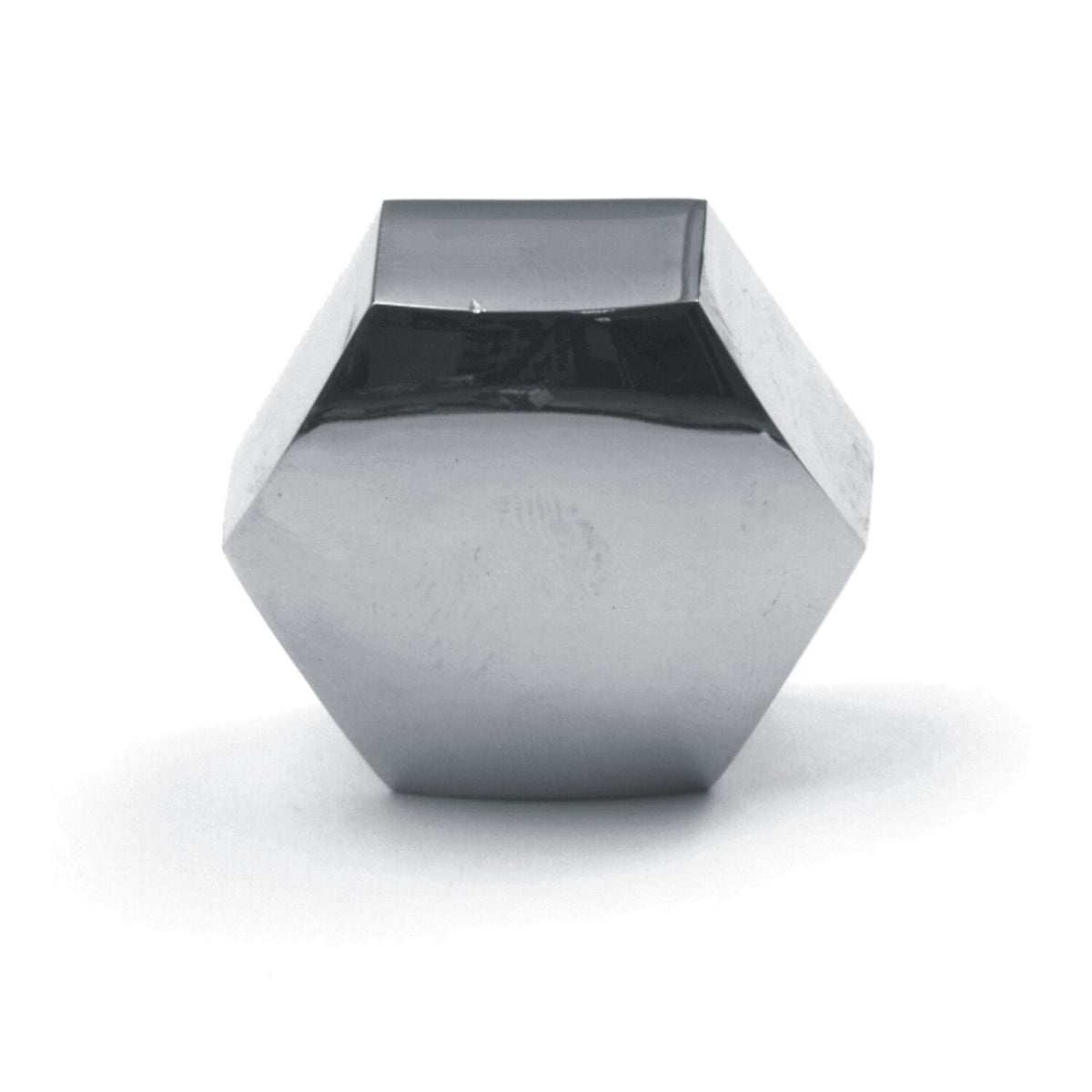 Stem nut, flat crown acorn. Chrome