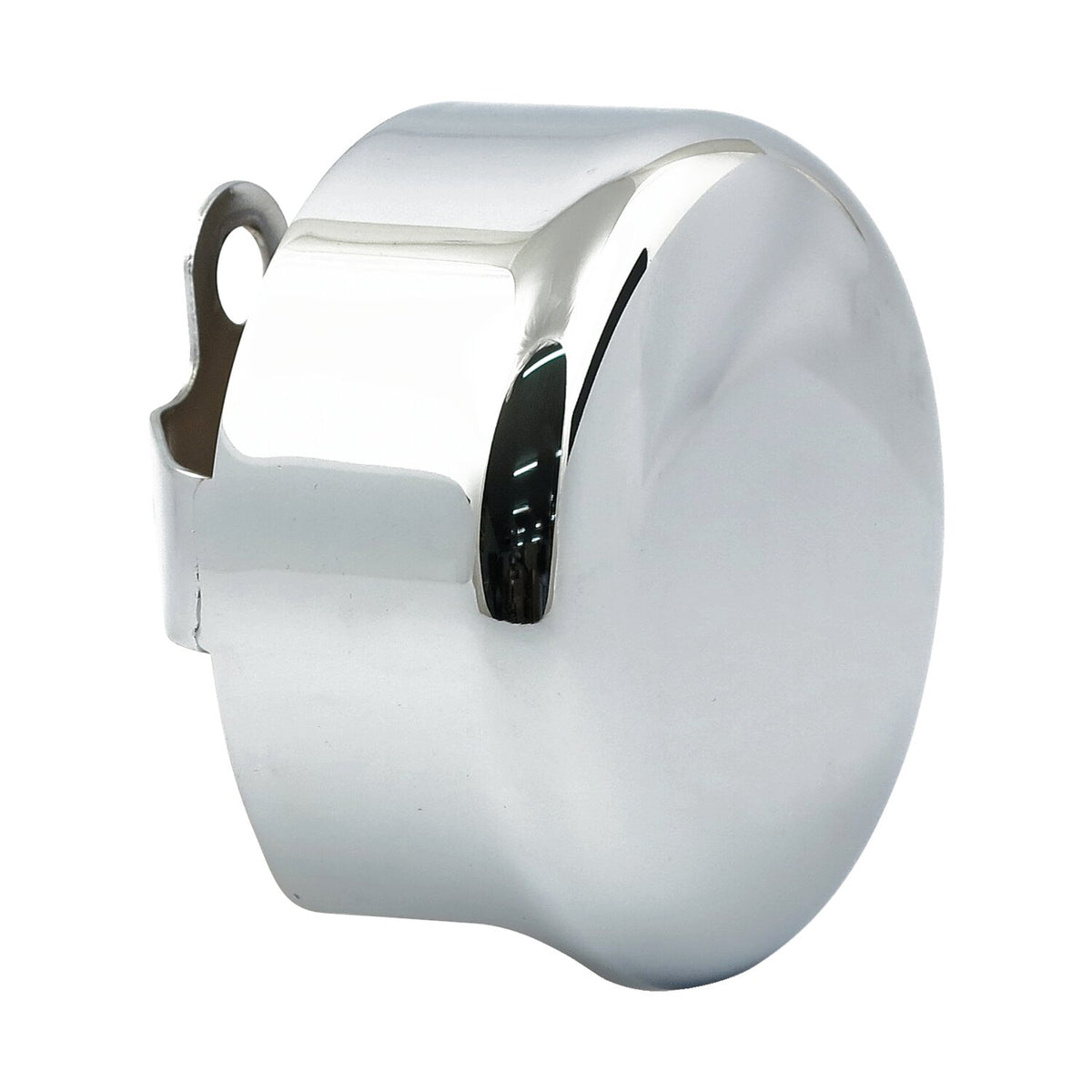 Horn cover, smooth round. Chrome