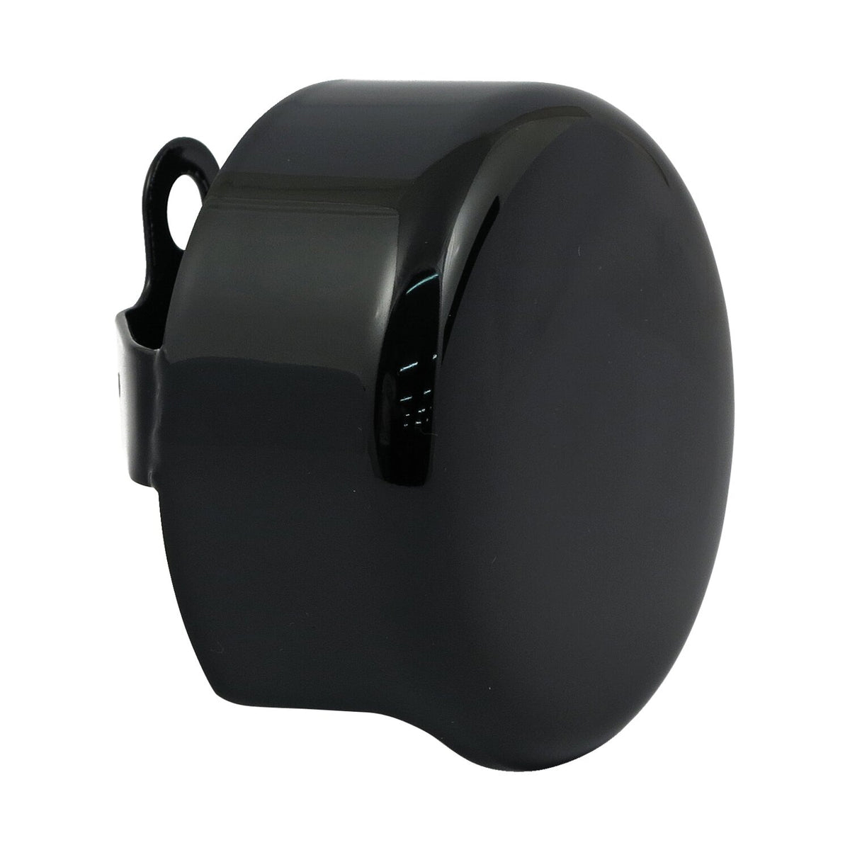 Horn cover, smooth round. Black
