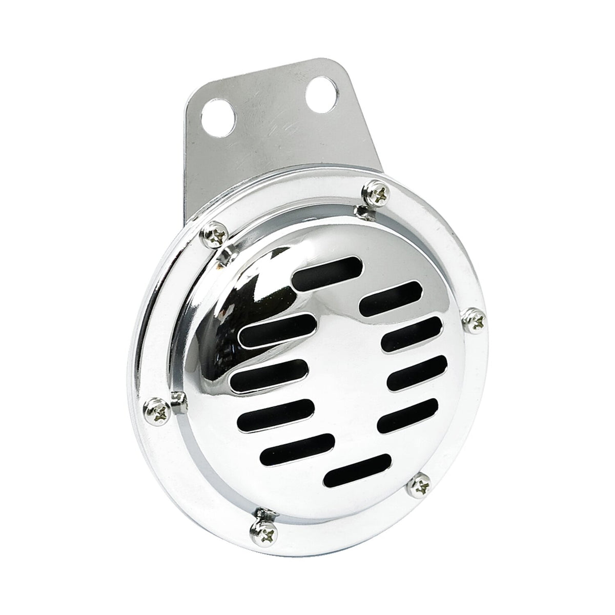 4" custom horn. 6-volt. horizontal slotted. Chrome