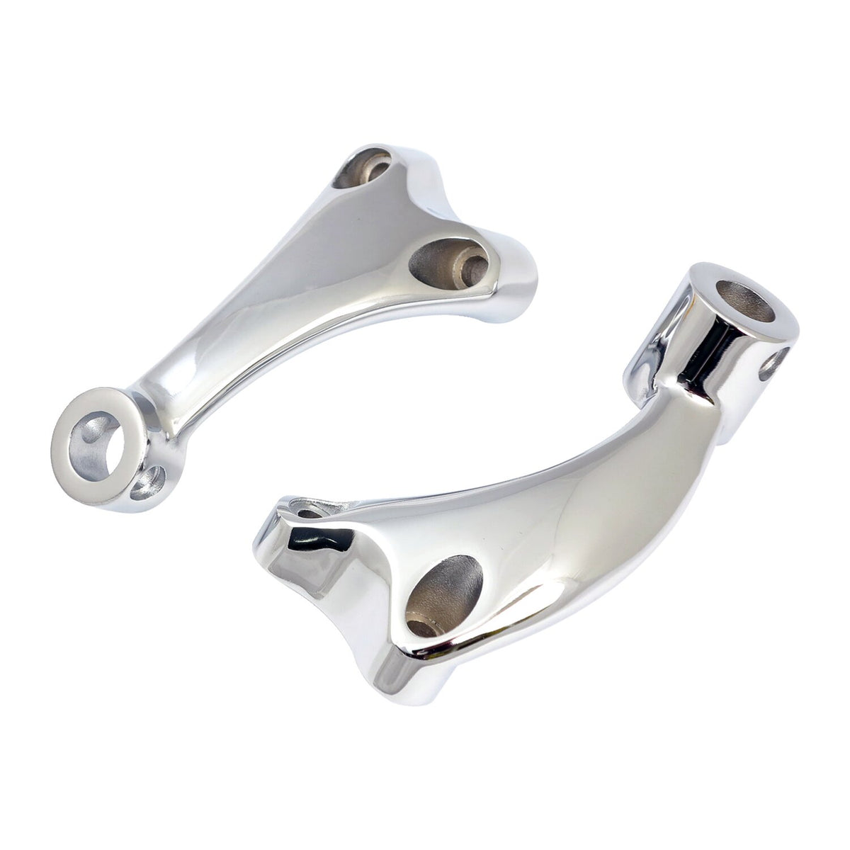 XL Sportster forward control foot peg support set. Chrome