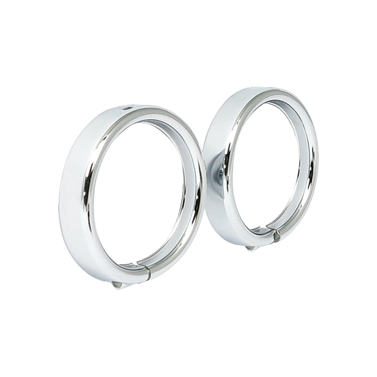 Recessed trim rings. turn signals. Chrome