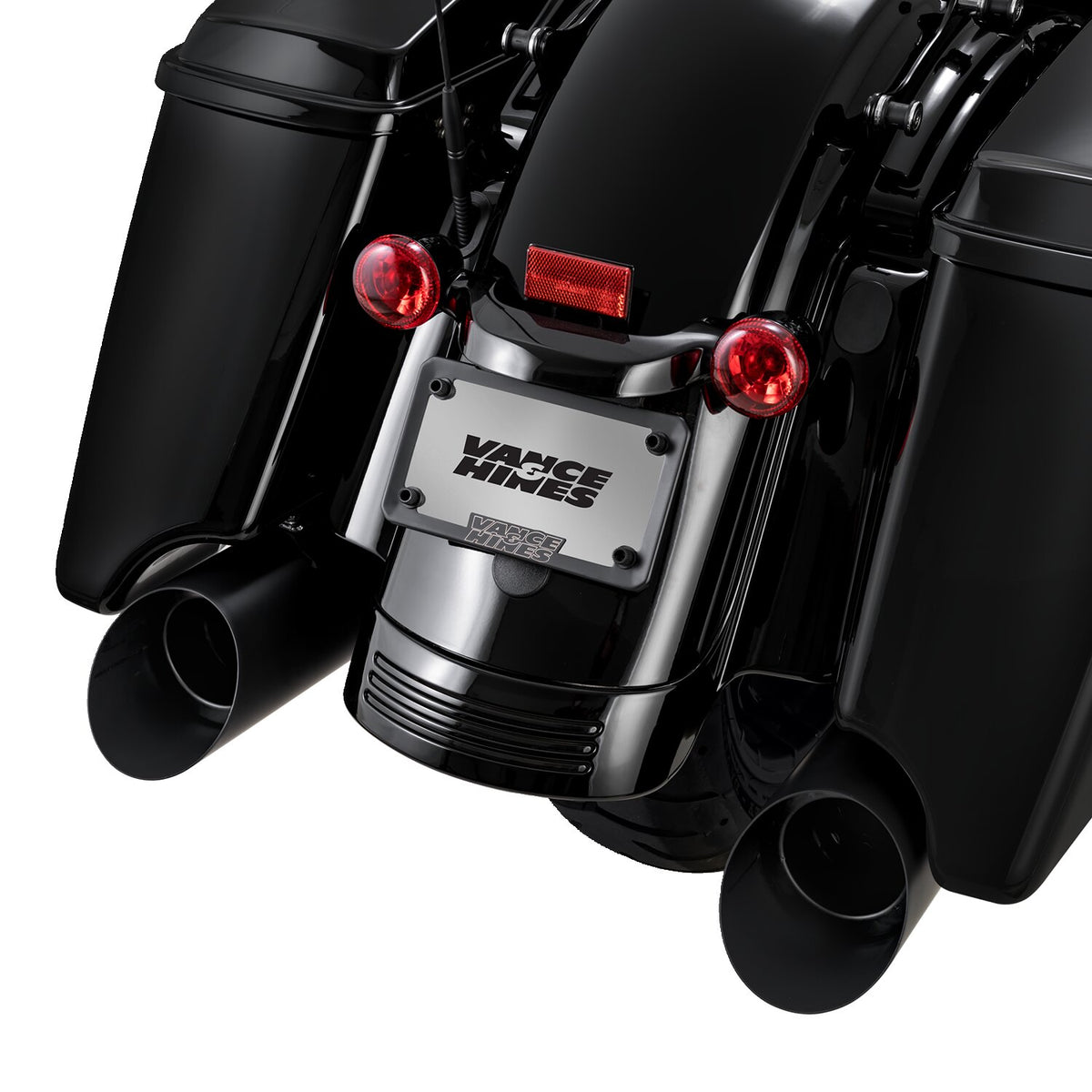 Vance & Hines, Backslash 450 slip-on mufflers. Matte black