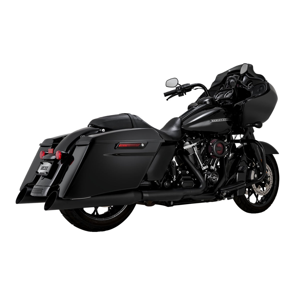 Vance & Hines, Backslash 450 slip-on mufflers. Matte black