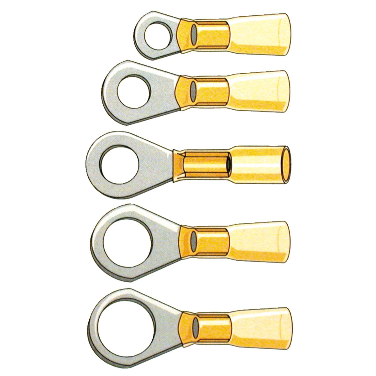 Standard Co, Ring terminal connectors #10. Yellow