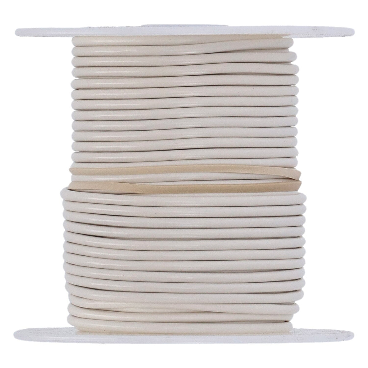 Wire on spool, 14 gauge. 100 ft. White