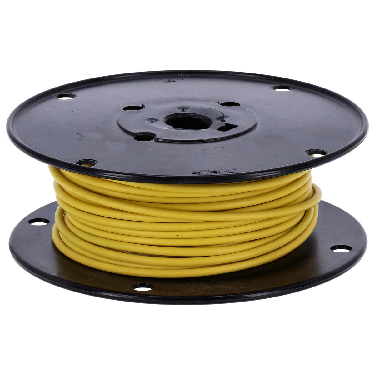 Wire on spool, 10 gauge. 100 ft. Yellow