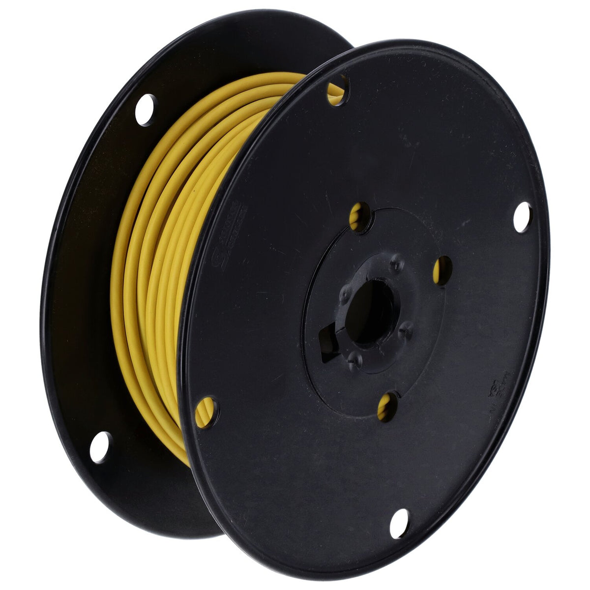 Wire on spool, 10 gauge. 100 ft. Yellow