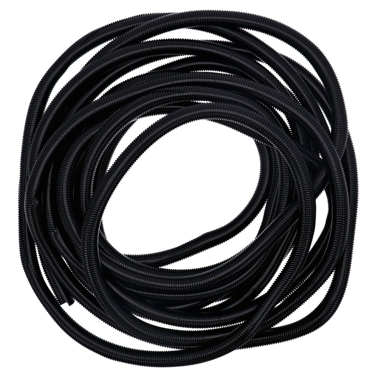 PVC split wiring loom. 50ft, 3/4" I.D. (19mm). Black