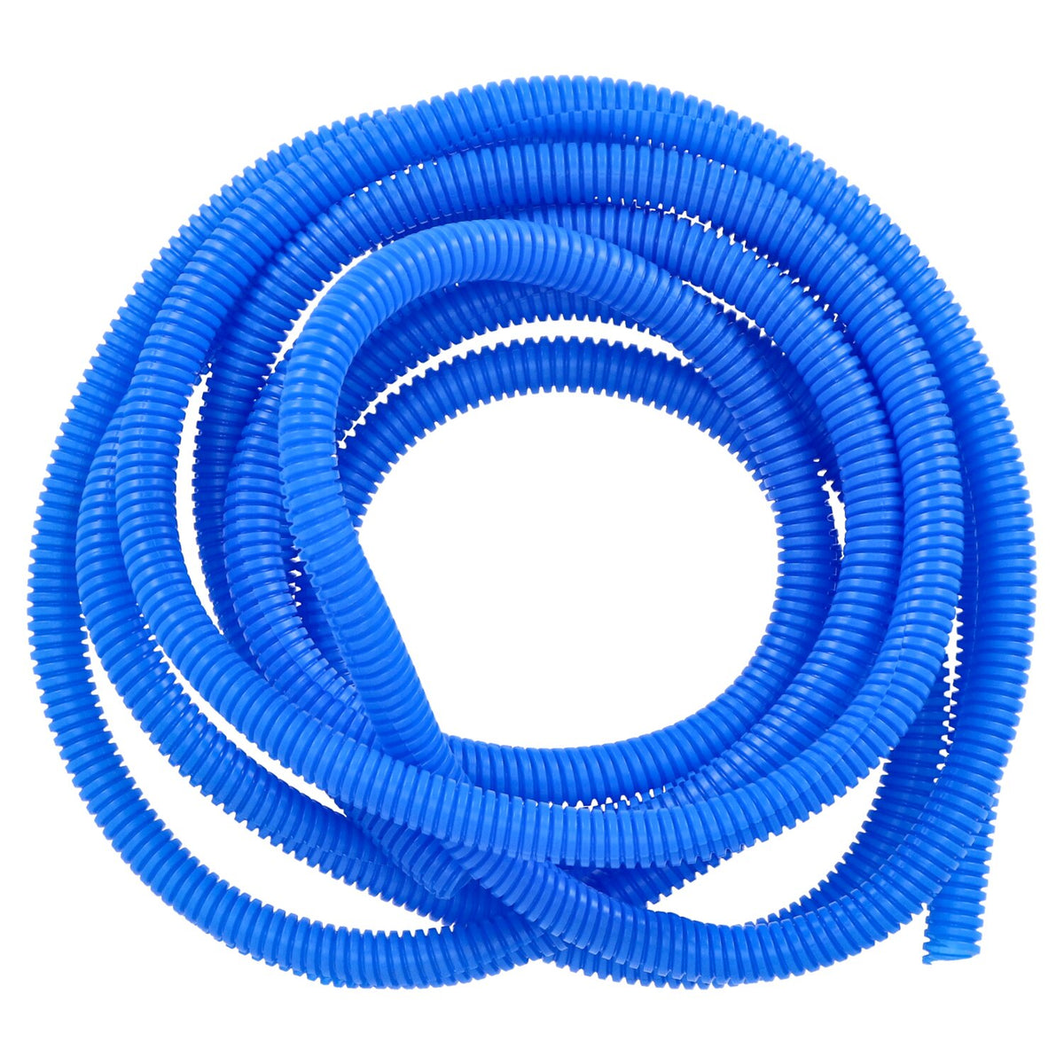 PVC split wiring loom, 12ft, 3/8" I.D. (9.53mm). Blue