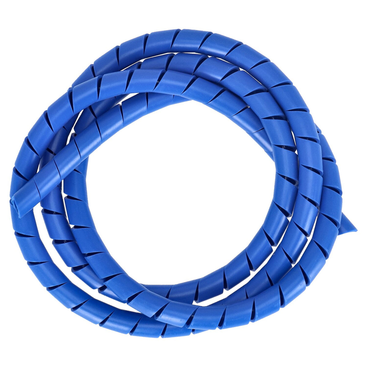 Spiral wrap, wiring loom. 1/2" dia. Blue
