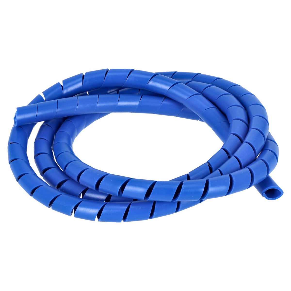 Spiral wrap, wiring loom. 1/2" dia. Blue