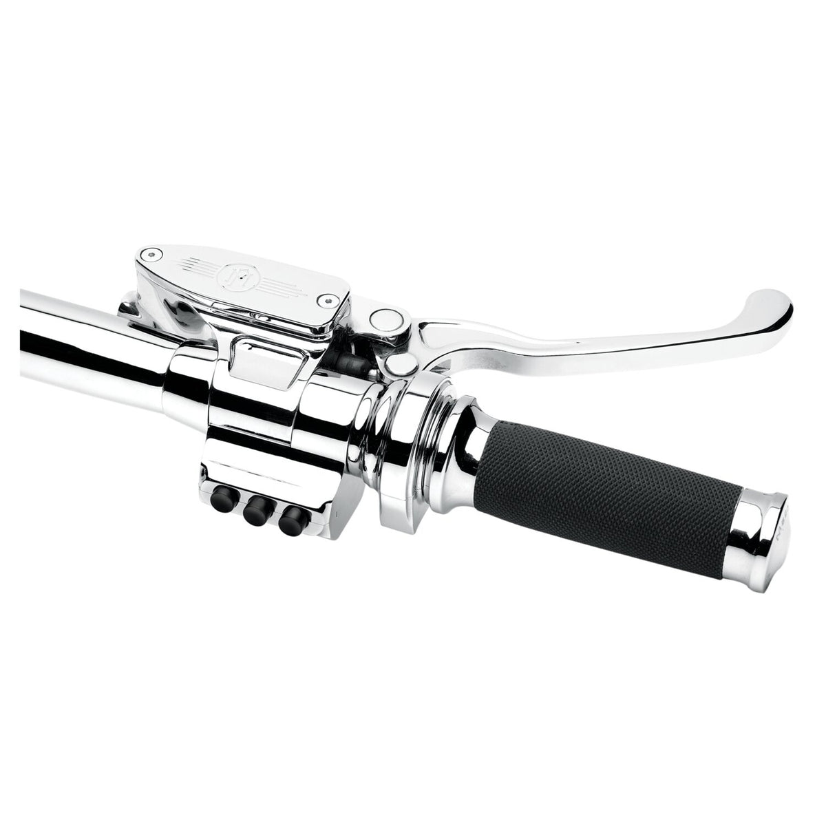 PM, Contour hydr. brake master cylinder 9/16" bore. Chrome