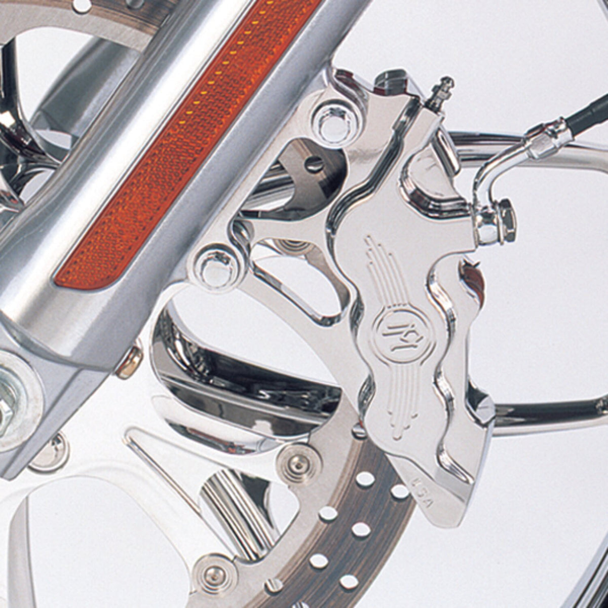 PM, 6-p 112x6b caliper. Bolt-on, 11.5" left front. Polished
