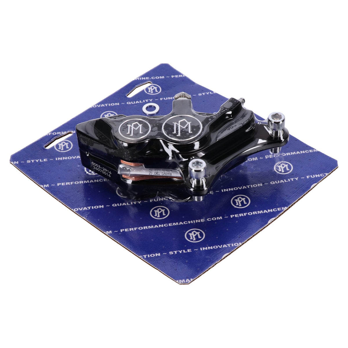 PM, 4-p 137x4b caliper. Bolt-on, 11.5" right front. Black CC