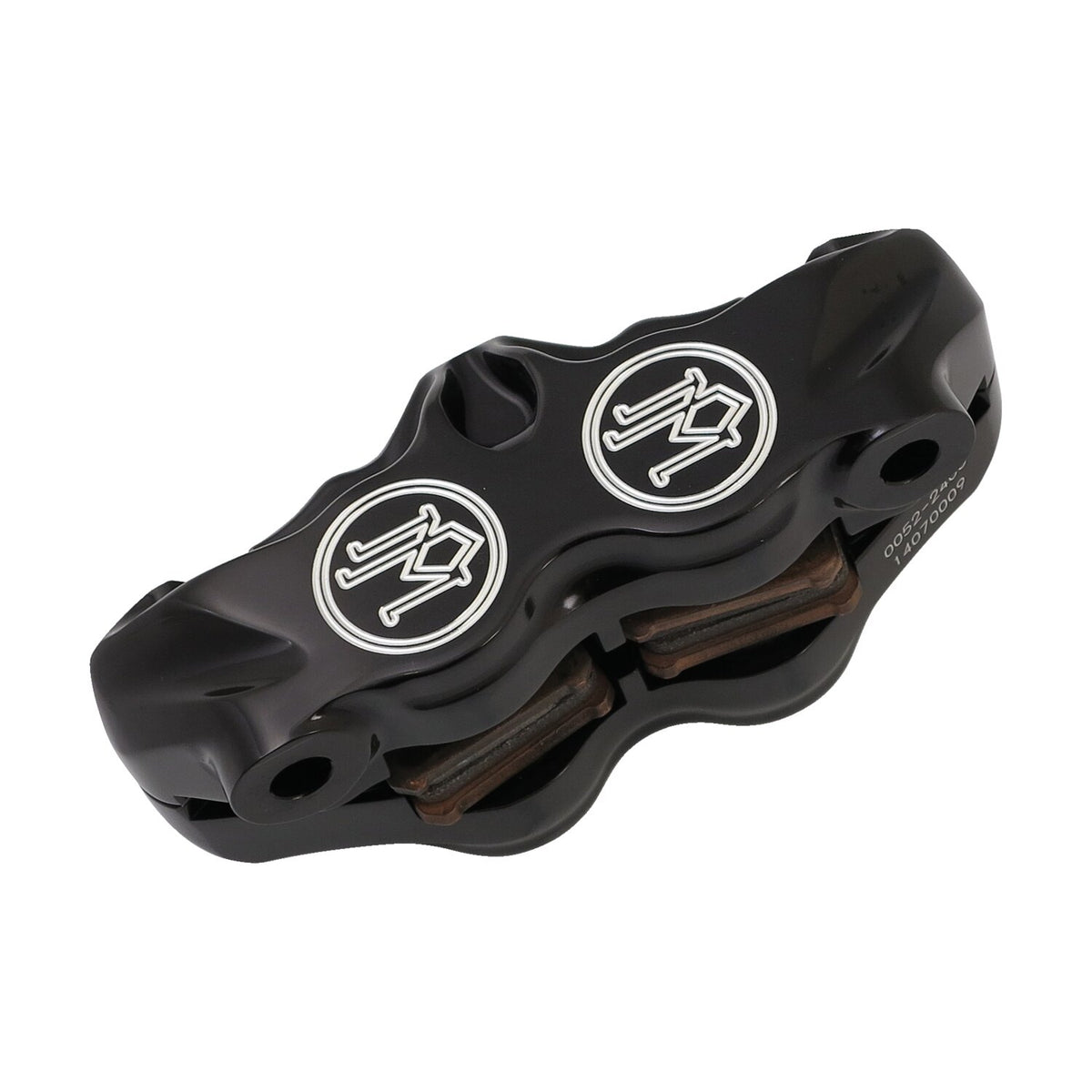 PM, 4-piston 'Standard' radial mount caliper. Black CC