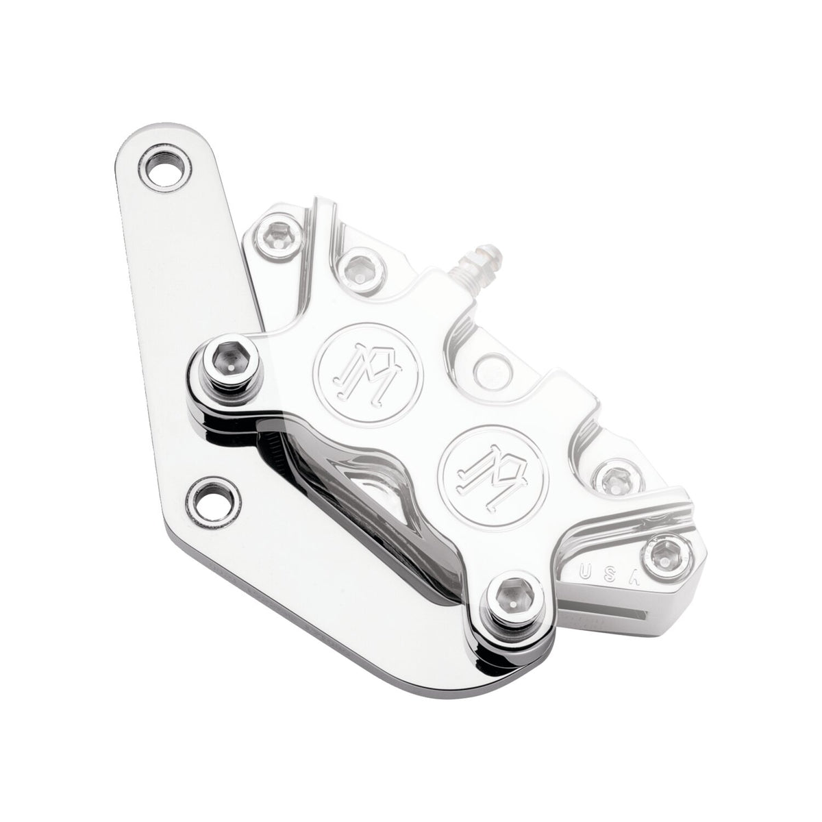 PM, Caliper bracket, 11.5" front left. Polished