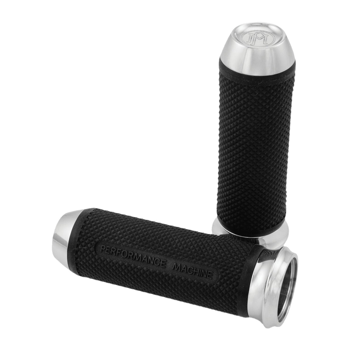 Performance Machine, Elite handlebar grip set. Chrome