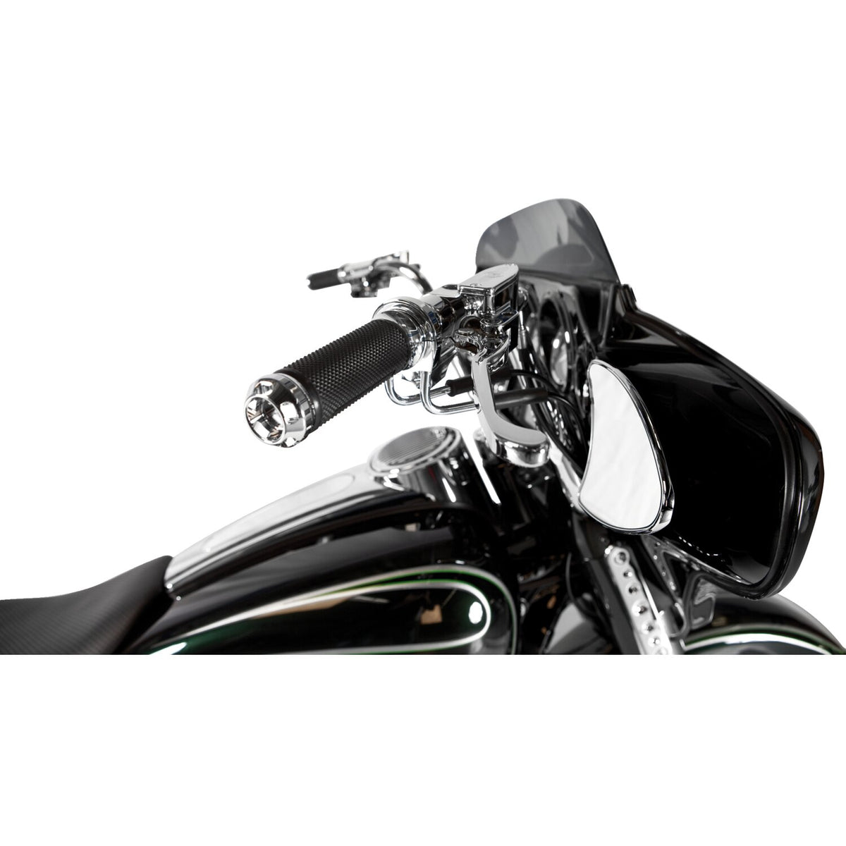 Performance Machine, Apex handlebar grips. Chrome