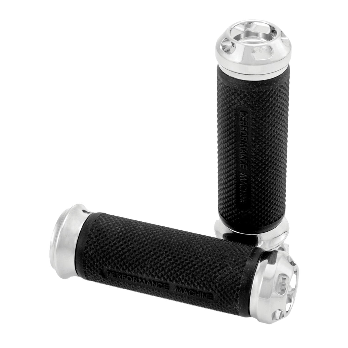 Performance Machine, Apex handlebar grips. Chrome