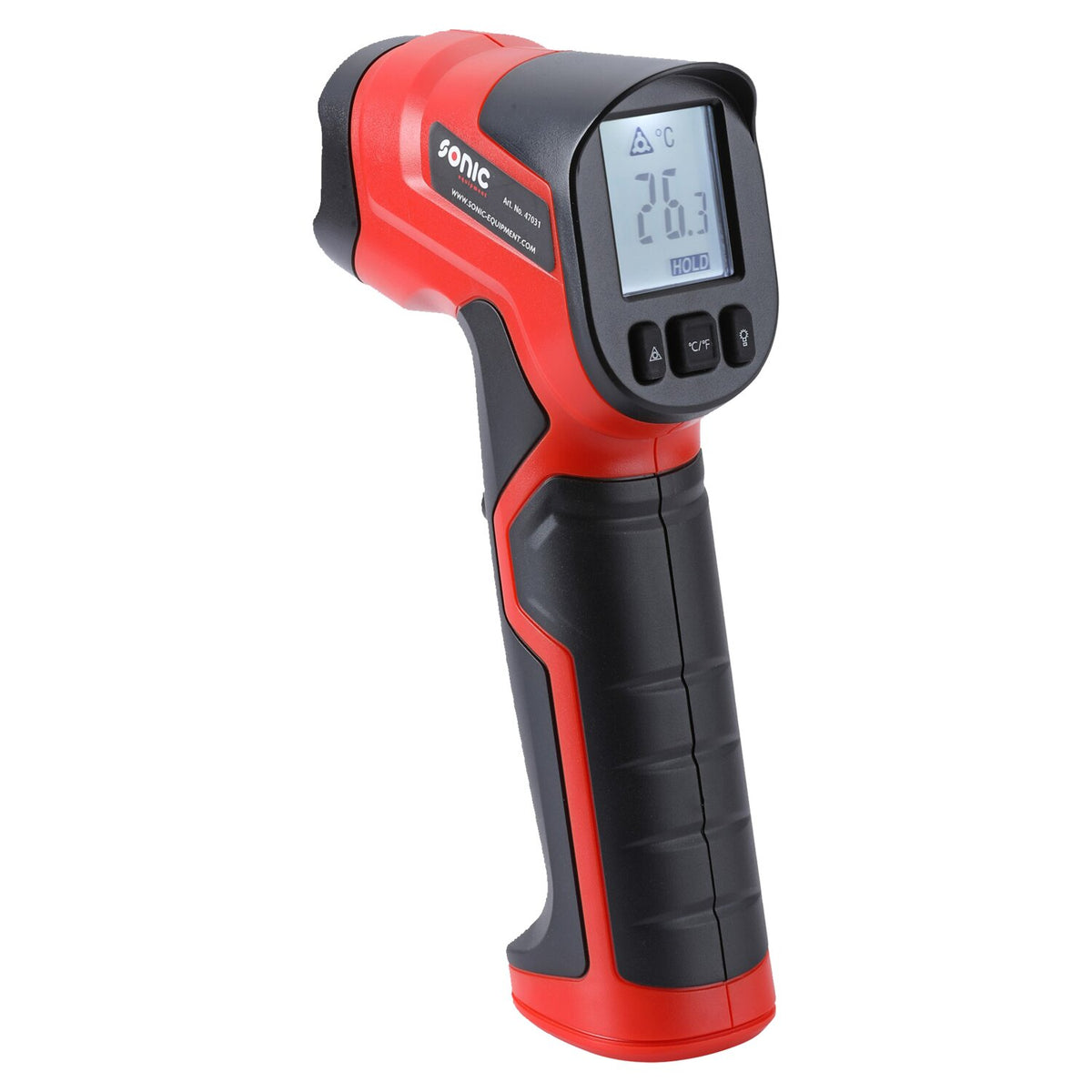 Sonic, infrared thermometer
