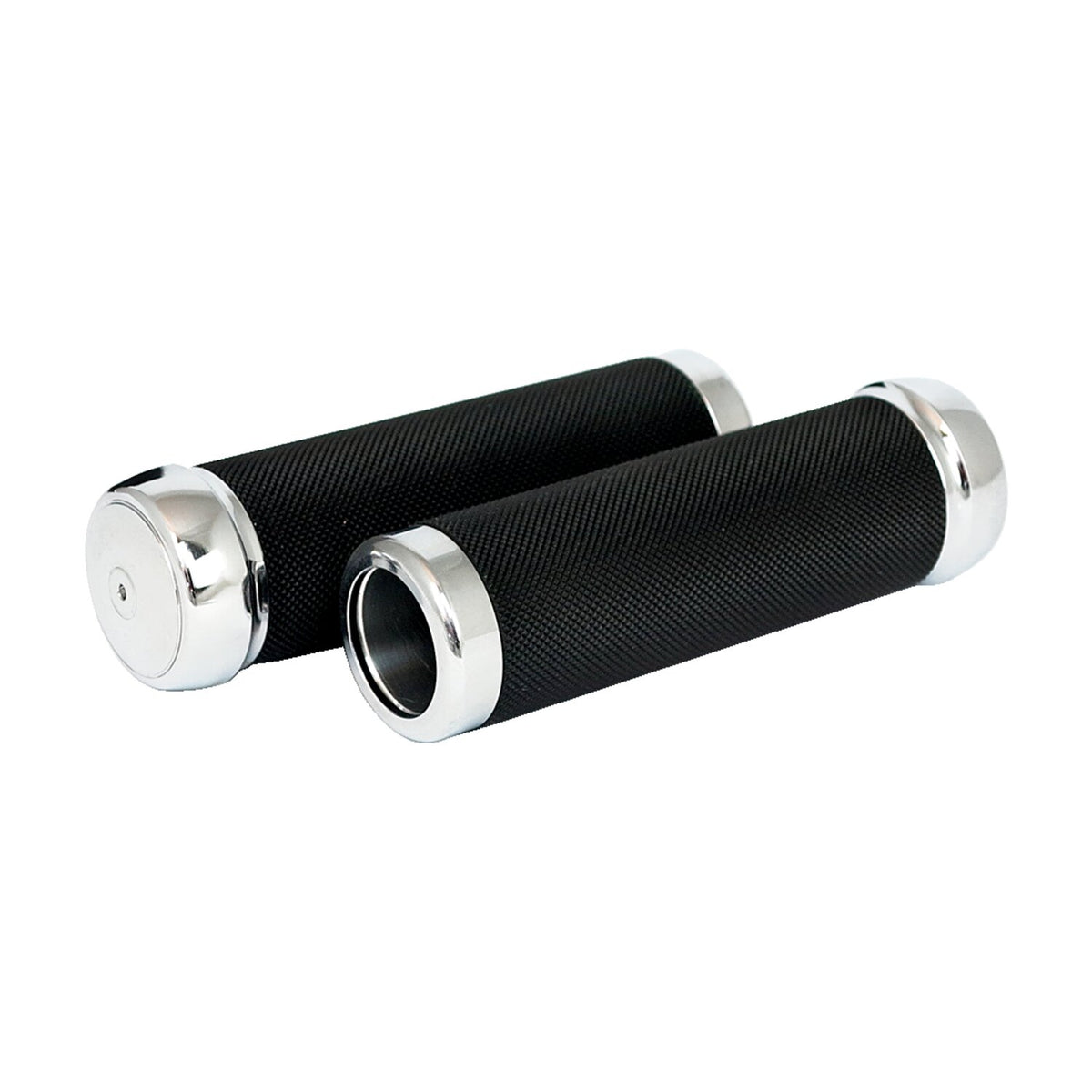 Riverside knurled billet aluminum grips black