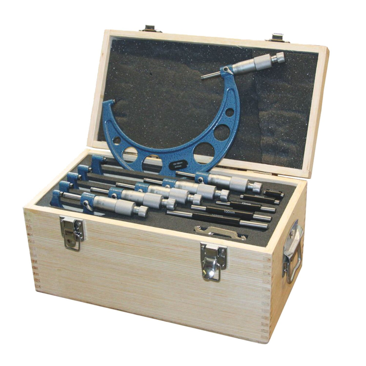 MIB, outside micrometer set, DIN 863. 0-100mm