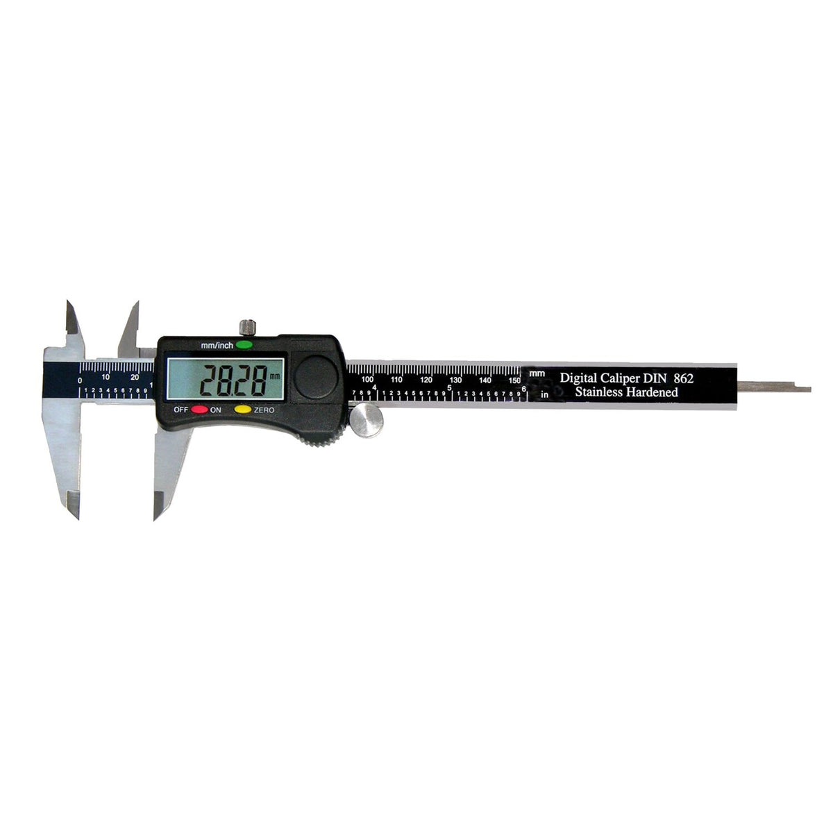 MIB, digital caliper with roll. DIN 862. 150mm