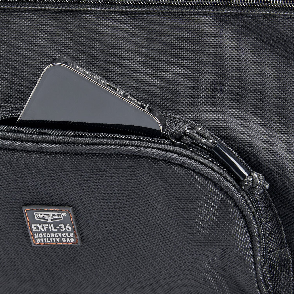 Biltwell, Exfil-36 throw-over saddlebags. Black