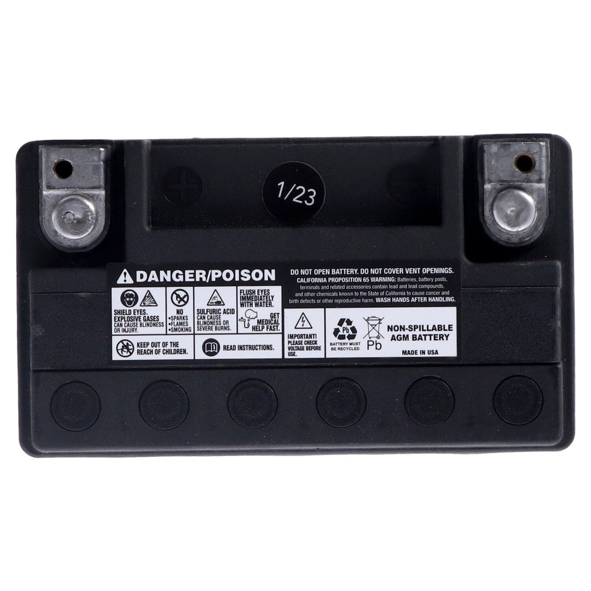 MCS, Advance Series - AGM sealed battery. 12V, 19Ah, 325CCA